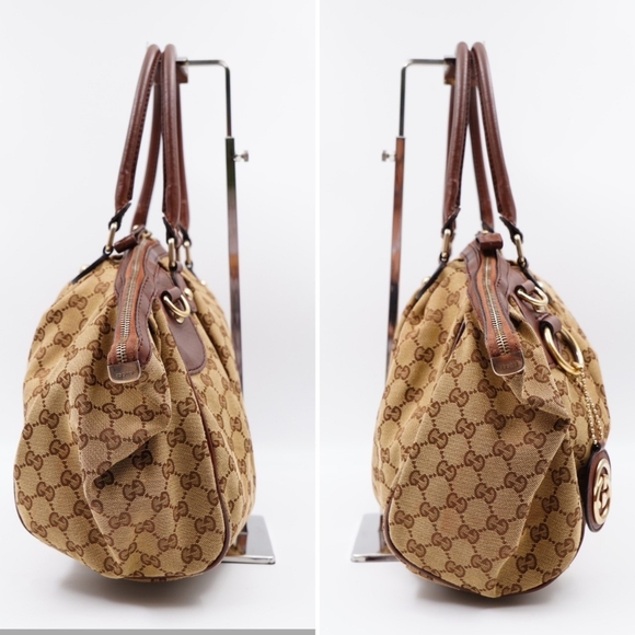 AT28❤️Gucci GG Monogram Canvas Sukey 2 Way - Picture 6 of 15